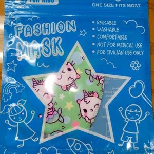 Kids Caticorn Fashion Face Mask NWT